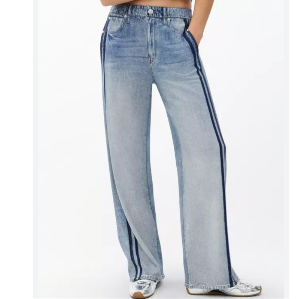 Rag & Bone Miramar Wide Leg Track Jean In Coney S NWT - Picture 2 of 16